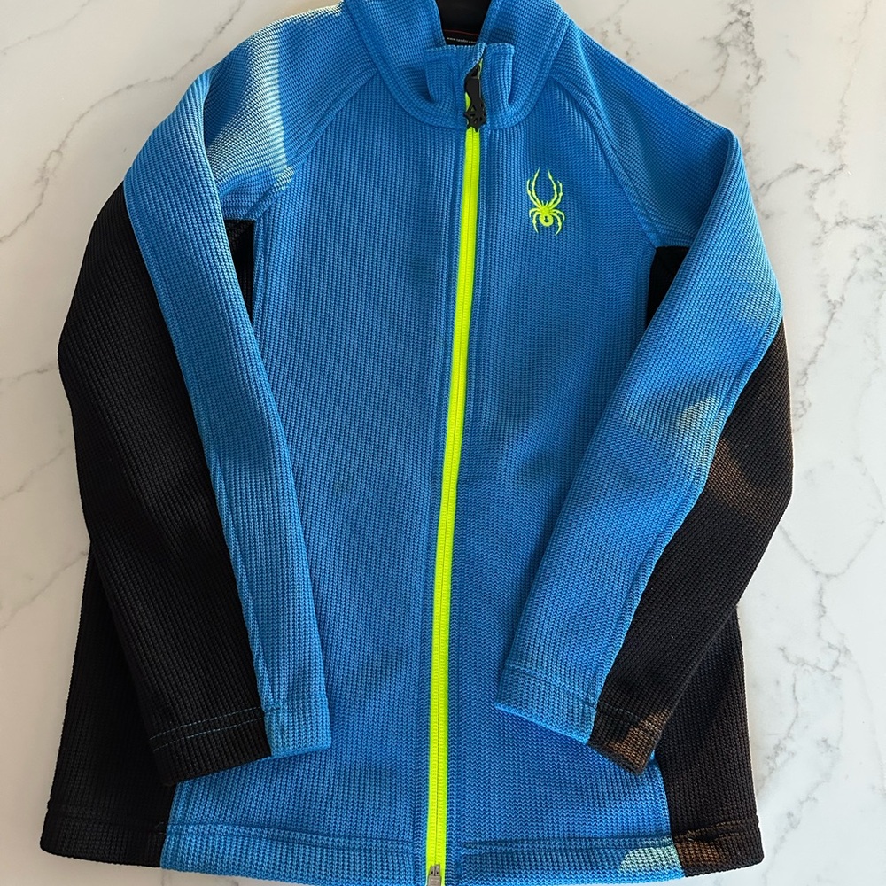 Spyder Kids Blue and Black Jacket